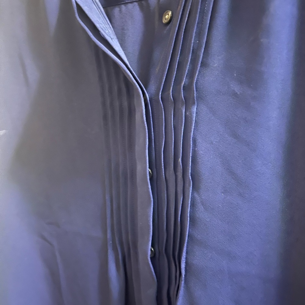 Banana Republic Deep Blue Dress Shirt - Picture 5 of 5
